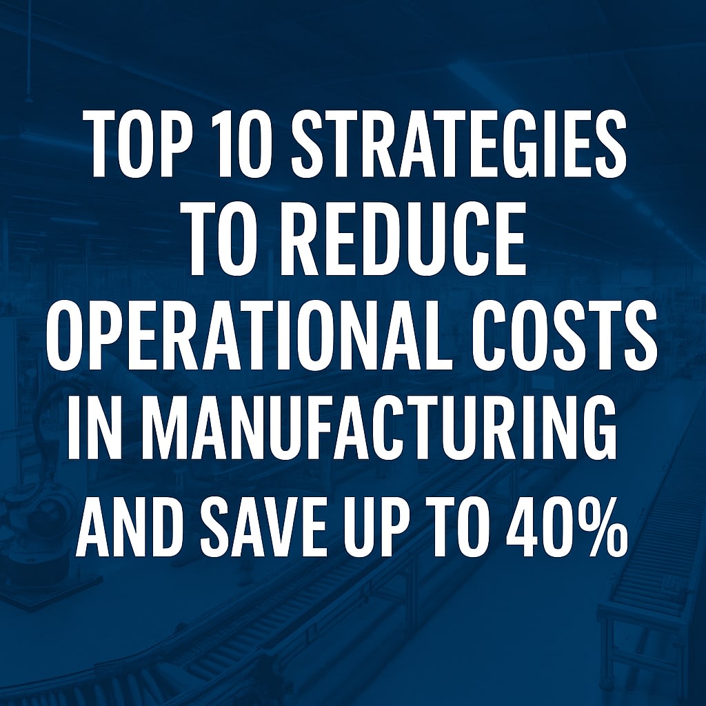Top 10 Strategies to Reduce Operational Costs in Manufacturing and Save ...