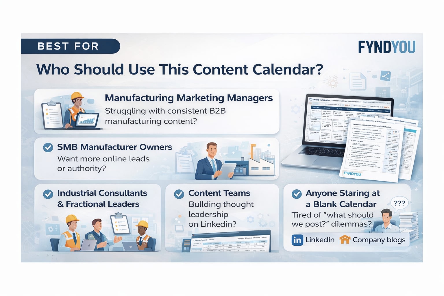 Social media Best for manufacturing calendar
