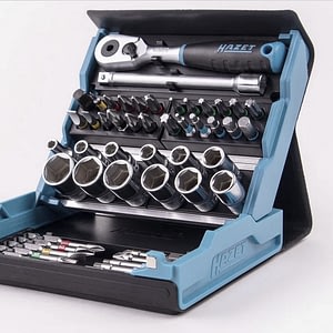Hazet 2200SC-2 SmartCase 1/4" Drive Bit/Socket Set with Ratchet