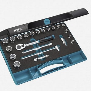 Hazet 880-2 Socket Set with Ratchet - 3/8" Drive